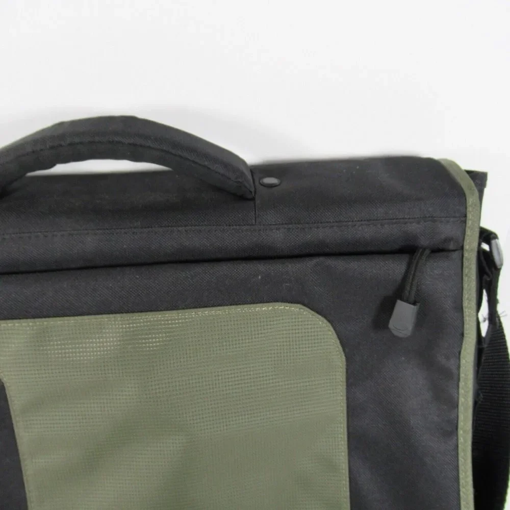 Lenovo Laptop‎ Shoulder Bag 41U253 Many Compartments Black/Olive Green